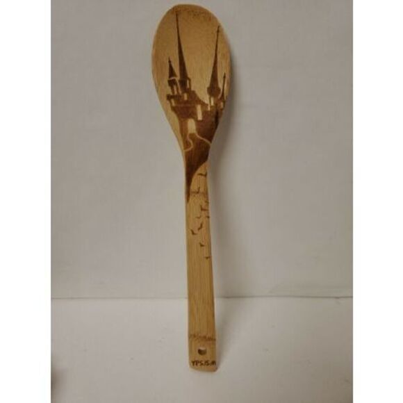 5 PCS Bamboo Spoons Cooking Serving Utensils Set -Magic Pattern Burned  Design - Picture 6 of 8